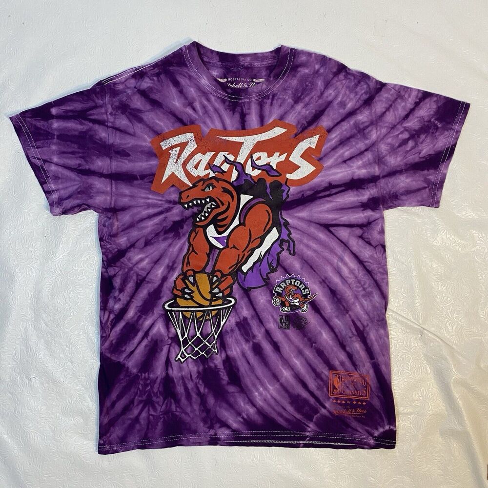 Toronto Raptors sz M Purple Tie Dye T-Shirt